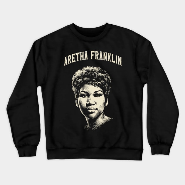 aretha franklin Crewneck Sweatshirt by Yopi